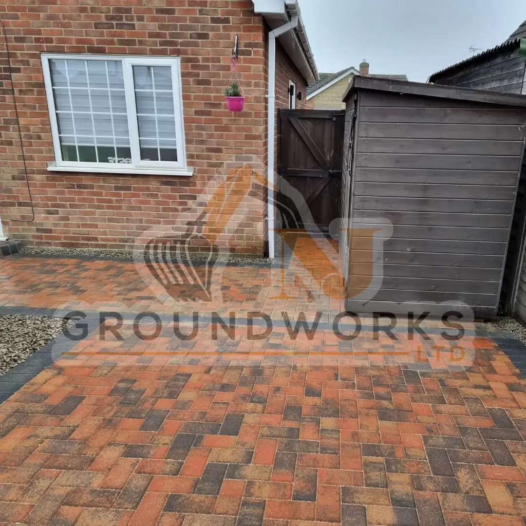 block paving contractor landscaping peterborough cheap services driveway driveways