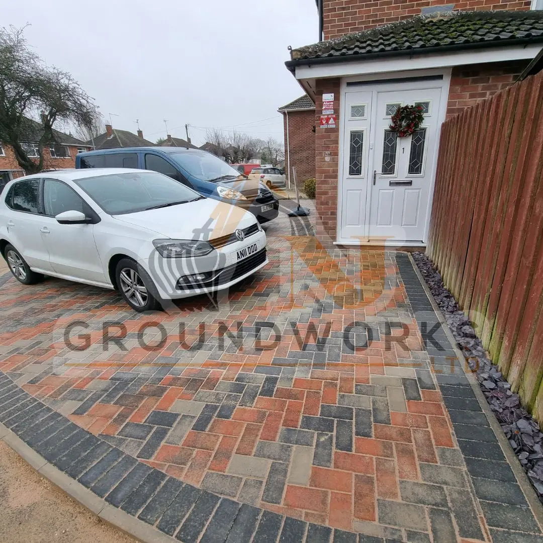 block paving contractor landscaping peterborough cheap services driveway driveways