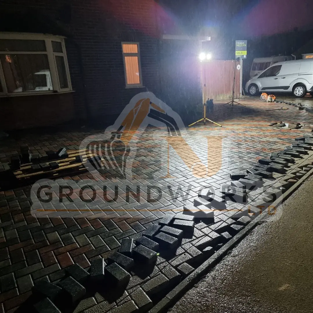 block paving contractor landscaping peterborough cheap services driveway driveways