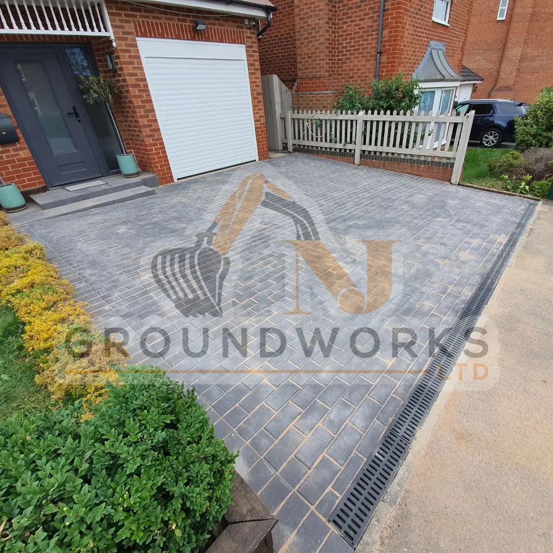 block paving contractor landscaping peterborough cheap services driveway driveways