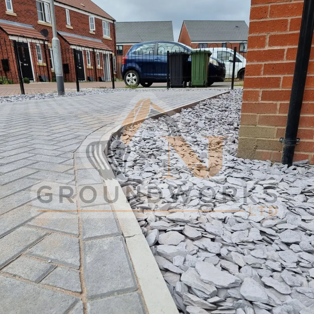 block paving contractor landscaping peterborough cheap services driveway driveways