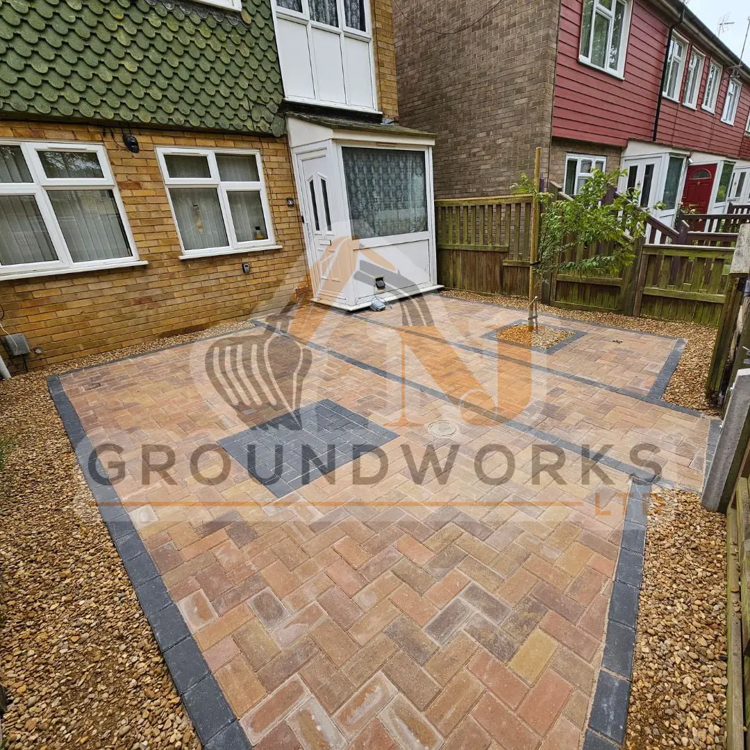 block paving contractor landscaping peterborough cheap services driveway driveways
