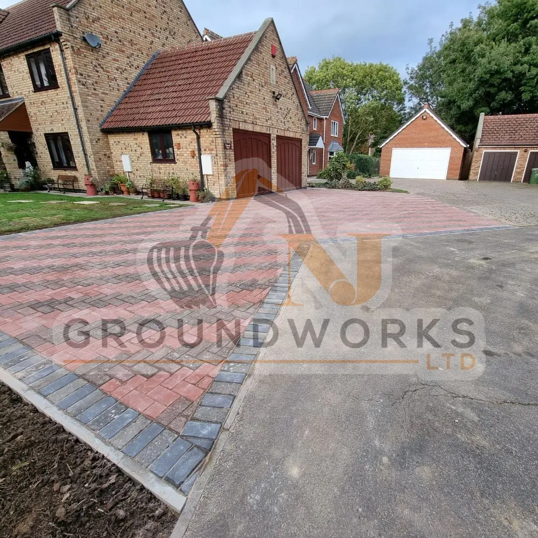 block paving contractor landscaping peterborough cheap services driveway driveways