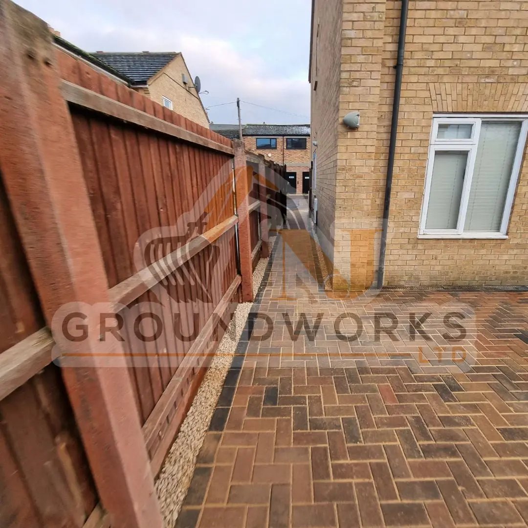 block paving contractor landscaping peterborough cheap services driveway driveways