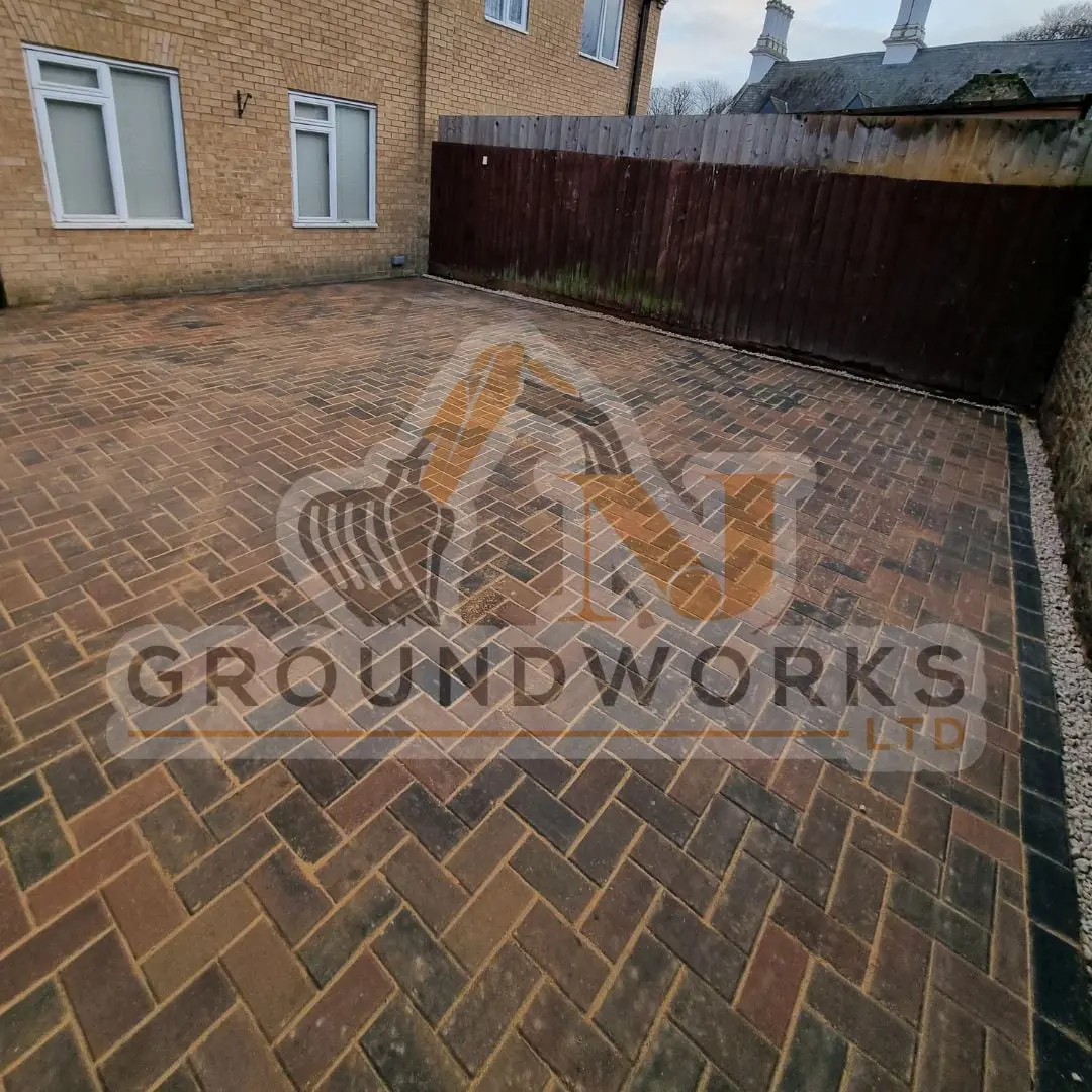 block paving contractor landscaping peterborough cheap services driveway driveways