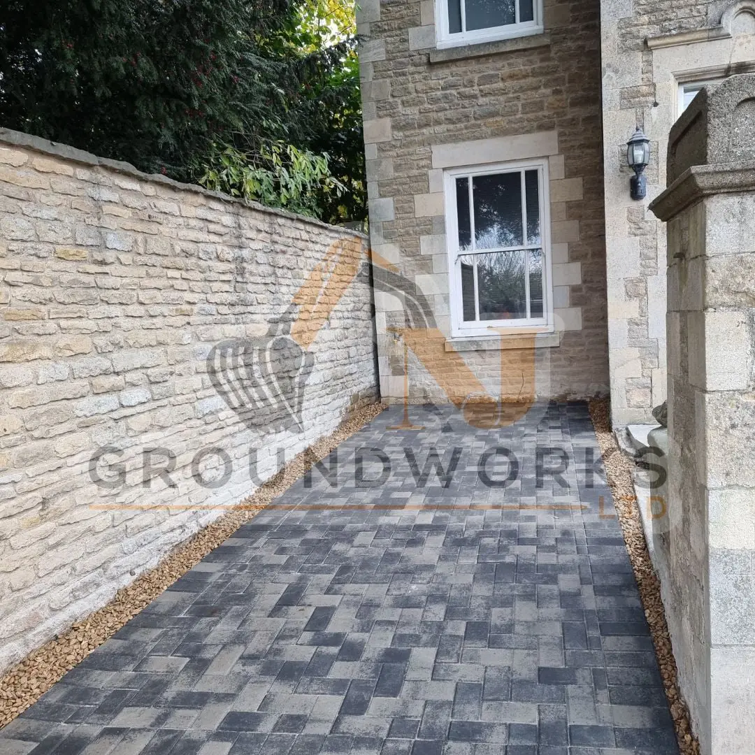 block paving contractor landscaping peterborough cheap services driveway driveways