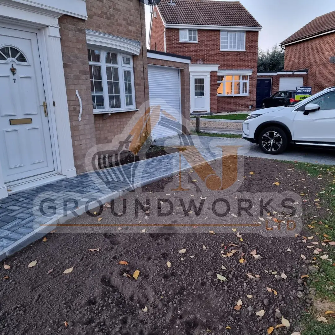 block paving contractor landscaping peterborough cheap services driveway driveways