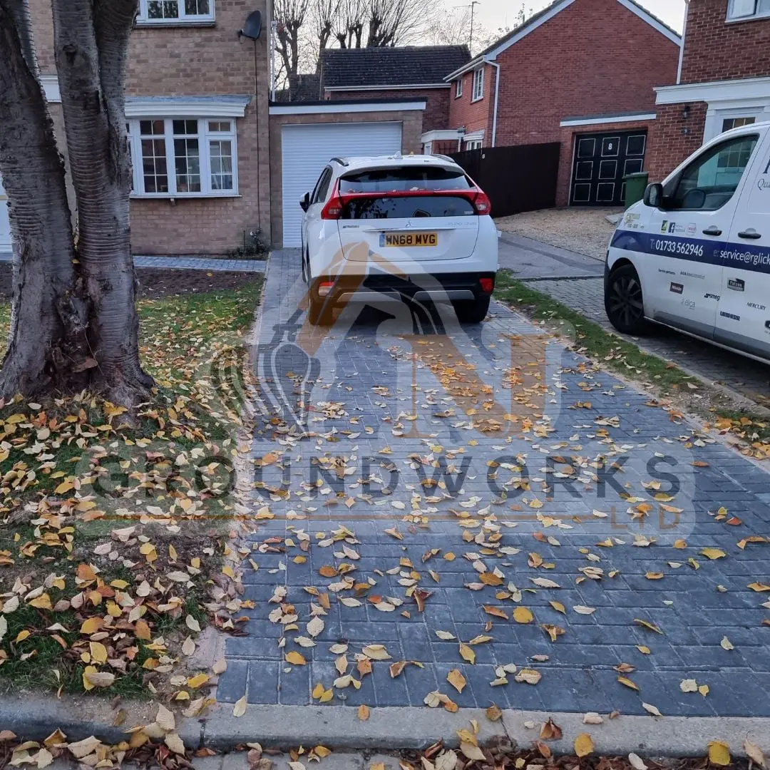 block paving contractor landscaping peterborough cheap services driveway driveways